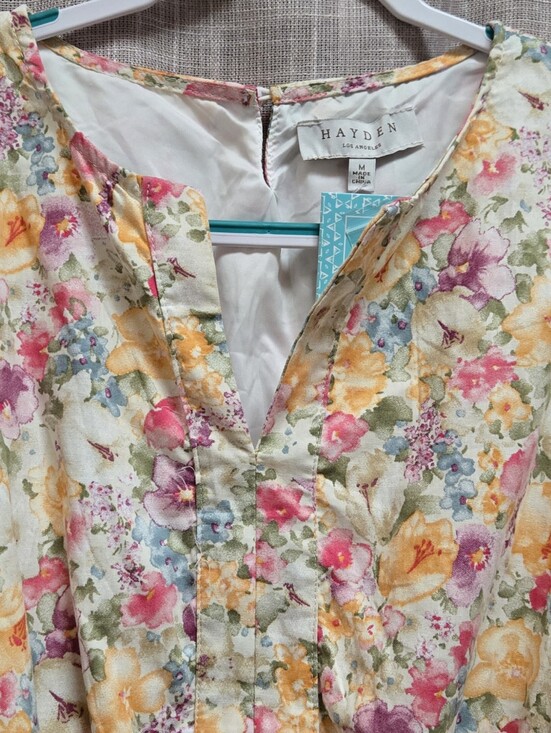 Hayden Los Angeles Dresses & Skirts - Women's Floral Maxi Dress with Tie Waist - Pastel Multi